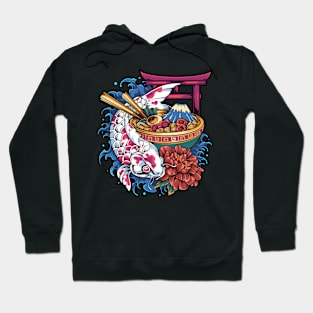 japanese koi fish ramen Hoodie